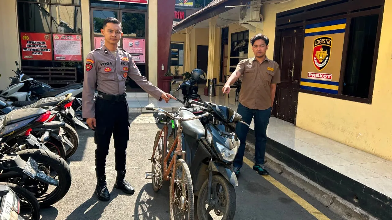 Polres Pasuruan Kota Tangkap Pencuri Motor di Pohjentrek