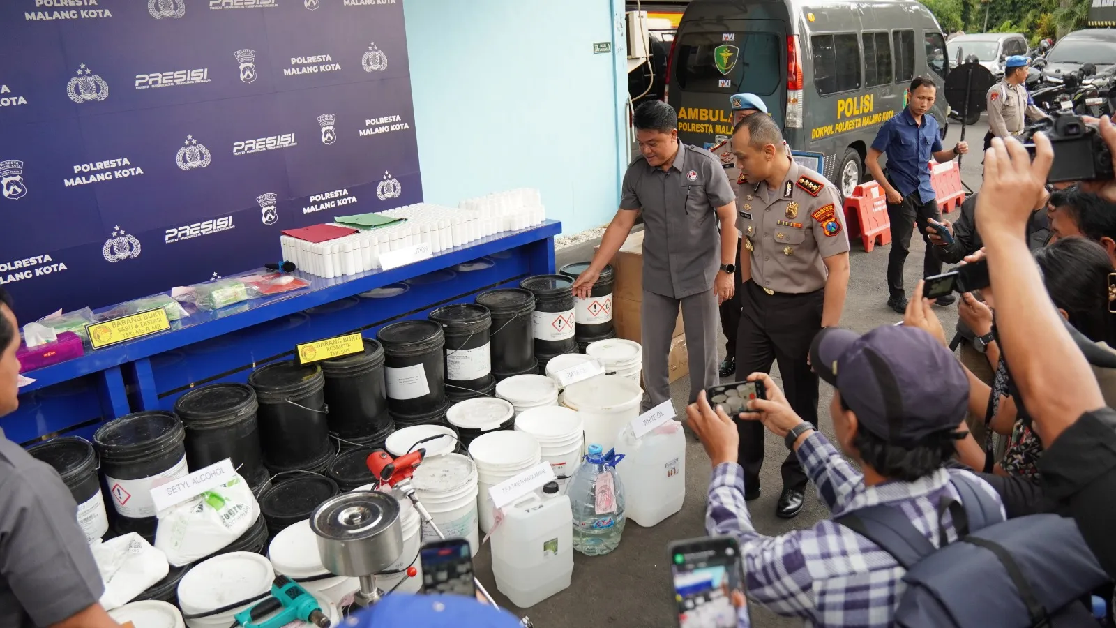 Polresta Malang Kota Bongkar Peredaran Kosmetik Ilegal