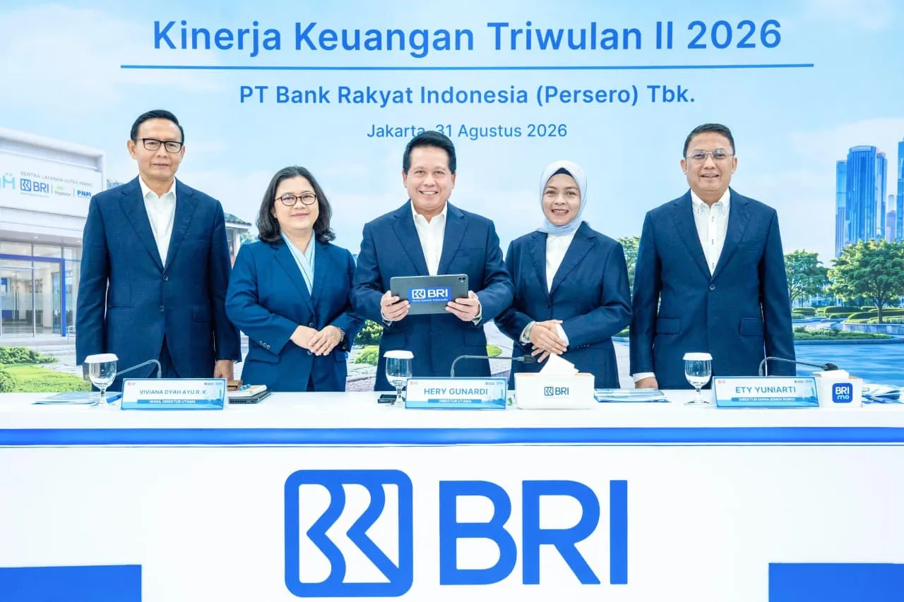 BRI Bukukan Laba Rp31,2 Triliun hingga Triwulan II 2026, UMKM Tetap Jadi Fokus
