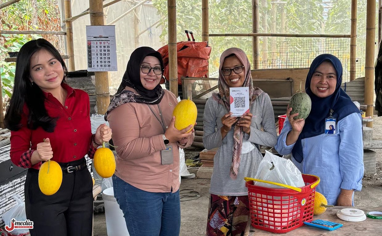 BRI Branch Office Klaten Hadirkan Kemudahan Transaksi QRIS di Rindu Farm Wisata Petik Melon