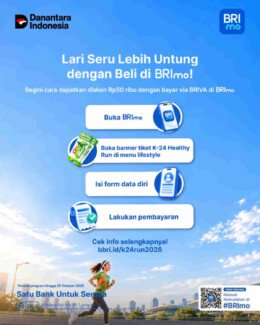 BRI Region 11 Yogyakarta Hadirkan Promo Tiket K24 Run 2026 melalui BRImo