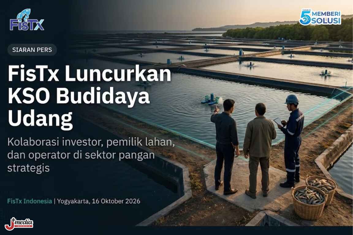 FisTx Indonesia Luncurkan KSO Budidaya Udang, Pertemukan Investor, Pemilik Lahan, dan Operator Berpengalaman di Sektor Pangan Strategis