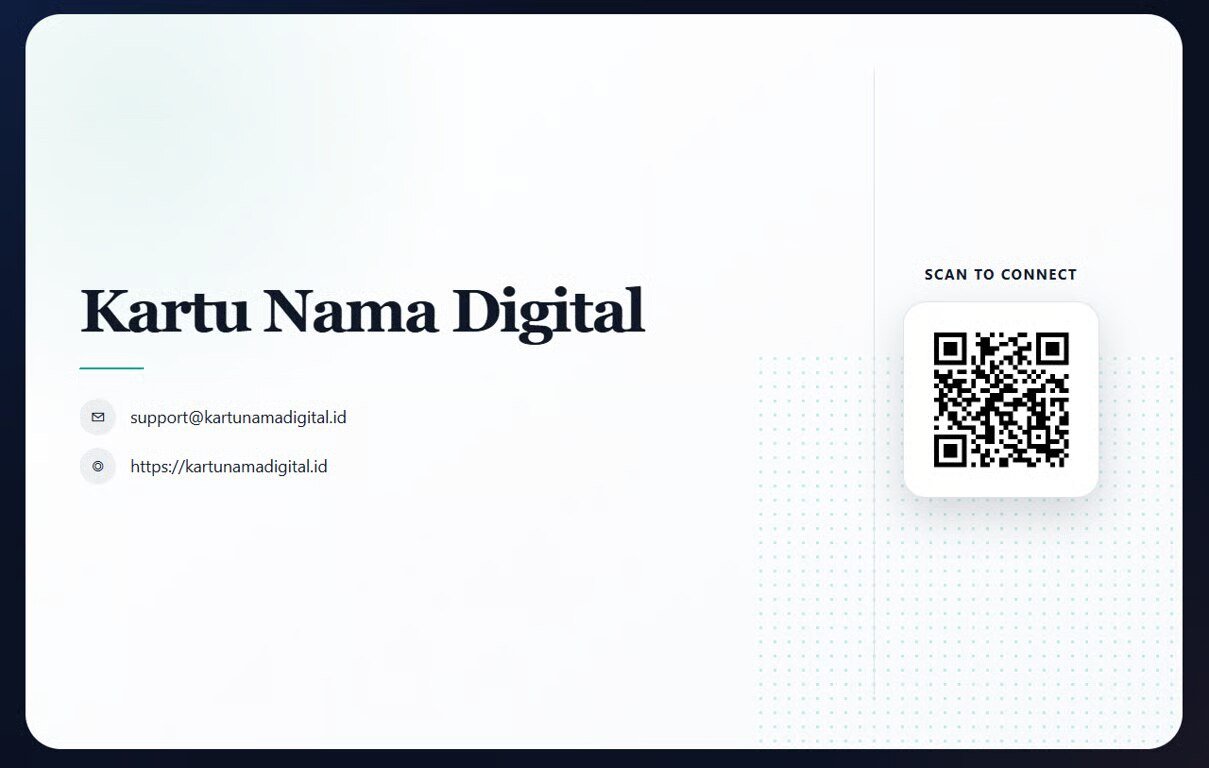 Beralihlah dari Kartu Nama Kertas, KartuNamaDigital.id Resmi Diluncurkan: Hadirkan Solusi Profil Profesional Interaktif Berbasis QR Code