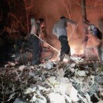 Polres Ponorogo dan Tim Gabungan Kendalikan Karhutla Pohgading