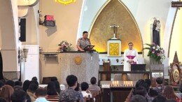 Polresta Malang Kota Gelar Minggu Kasih di Gereja Katedral