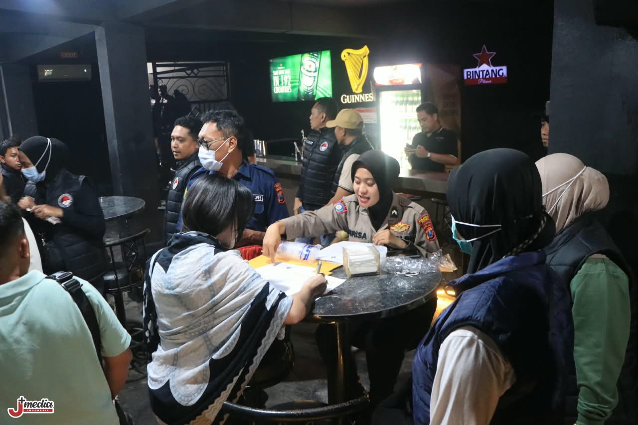 Polresta Tuban Razia Tiga THM, 52 Pengunjung Negatif Narkoba