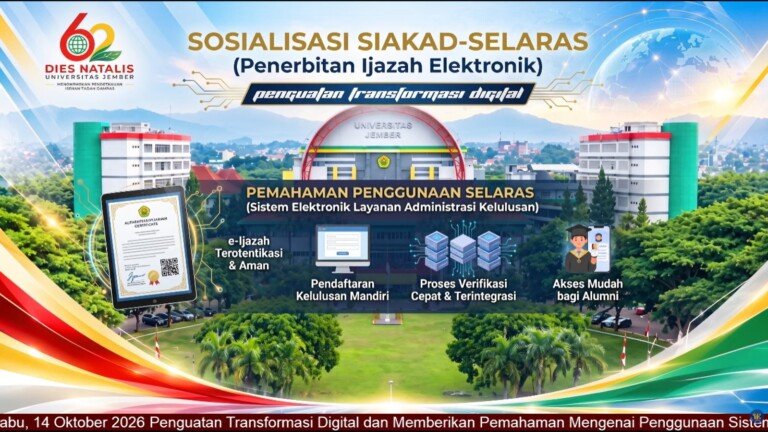 UNEJ Siapkan SELARAS, Penerbitan Ijazah Ditargetkan Tujuh Hari